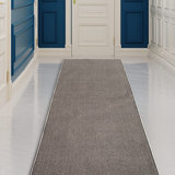 Machine Woven Dark Gray Area Rug