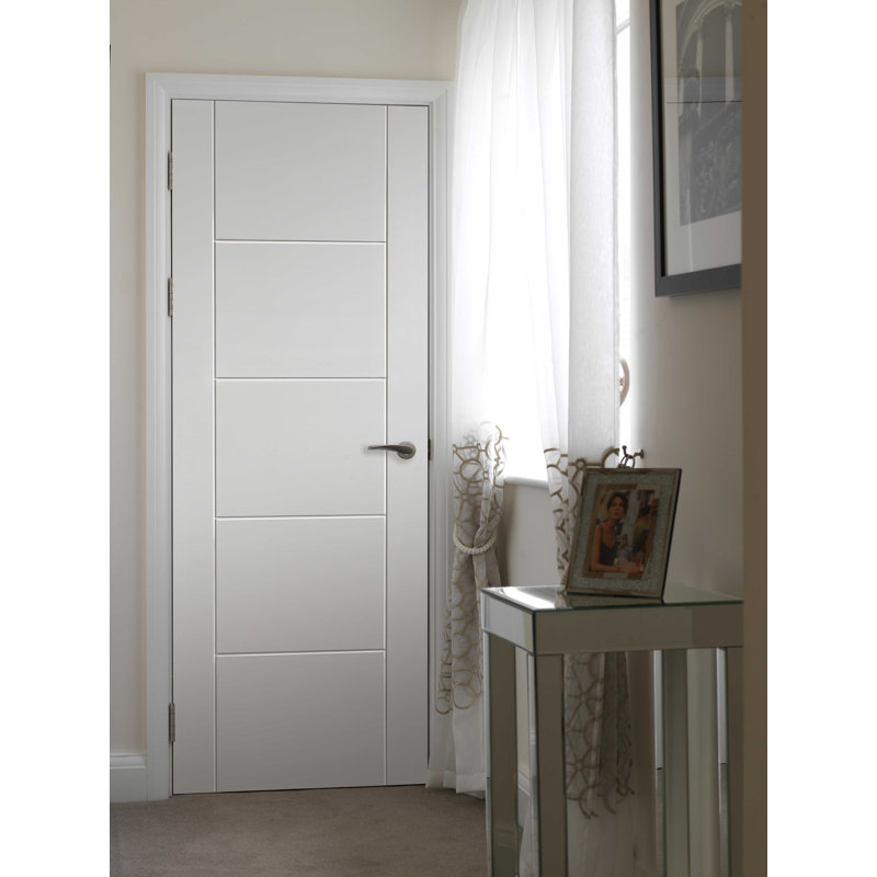 Latefia Fire Door Prefinished, 198.1cm H x 83.8cm W x 4.4cm D