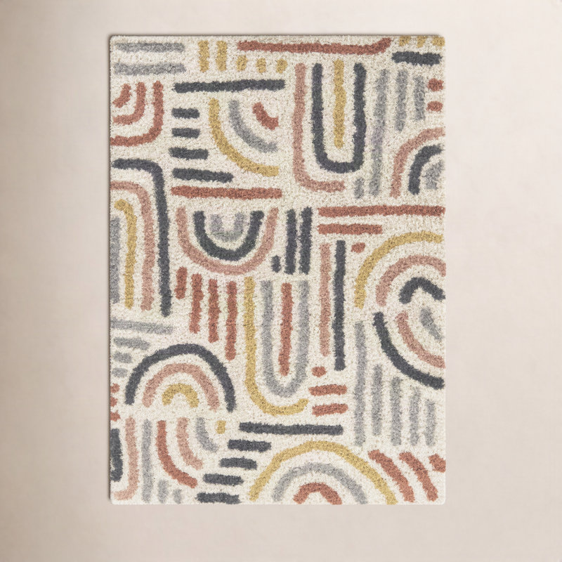 Tapis à poils longs Alejandra, Rectangle 5 pi 3 po x 7 pi