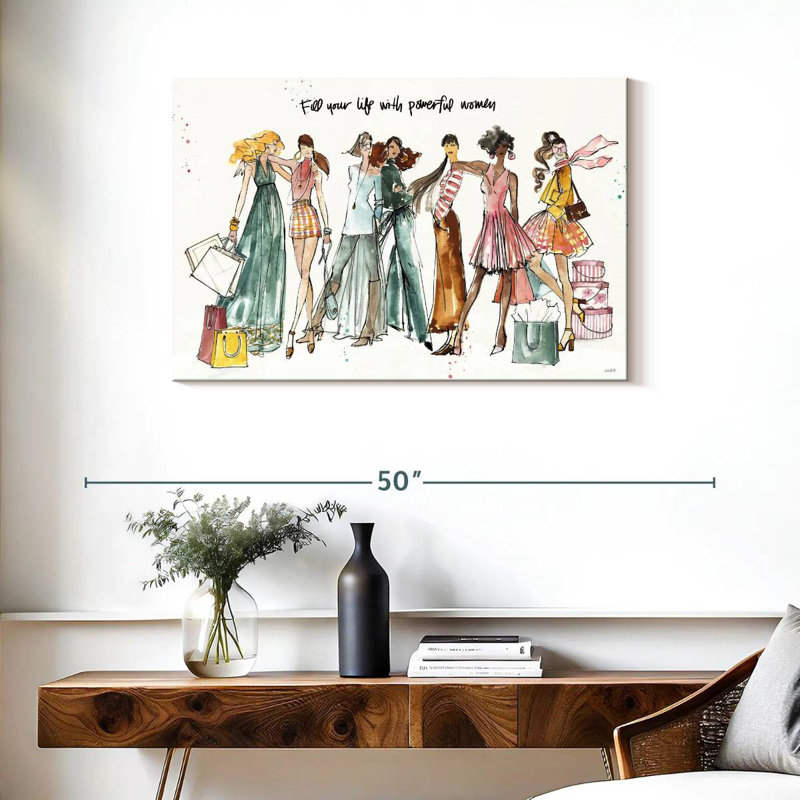Tergel Girlfriends I, 24" H x 36" W