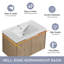 Meuble-lavabo simple avec plateau en résine Walthourville-556360428