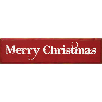 " Merry Christmas Textual Art Plaque "