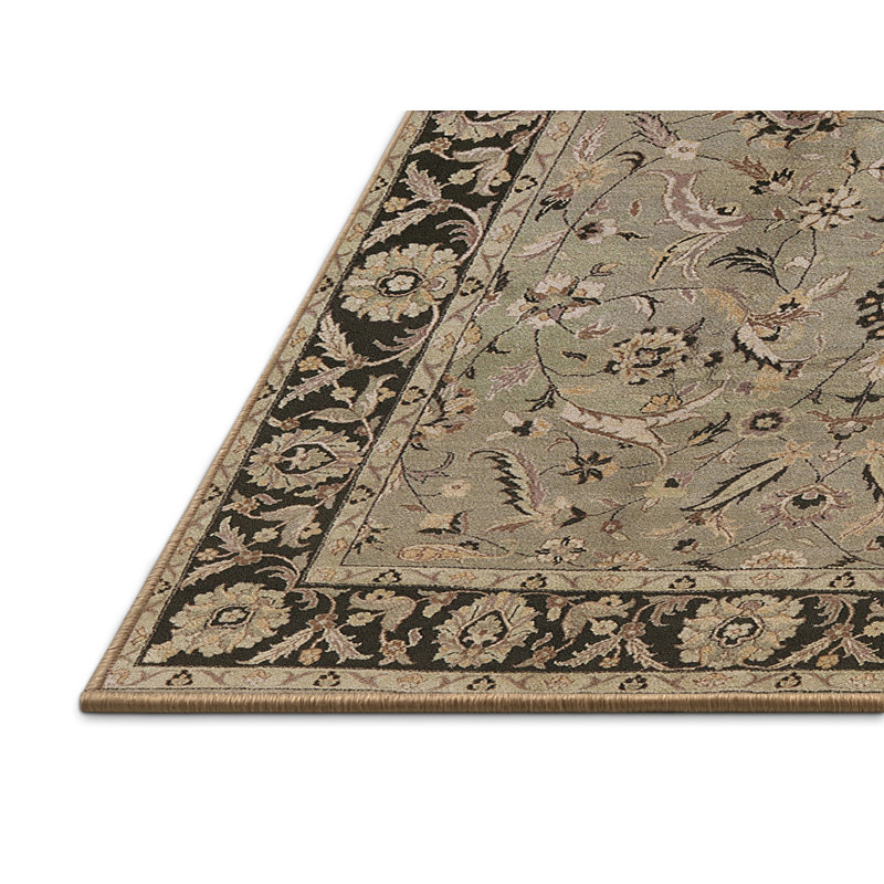 Tapis oriental vert / beige Lippi, Rectangle 8 pi x 10 pi