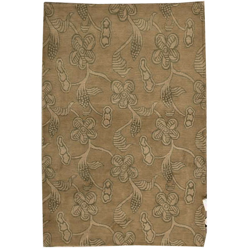 Tapis gris de haute qualité noué à la main