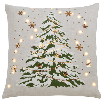 Christmas Tree 18" Throw Pillow