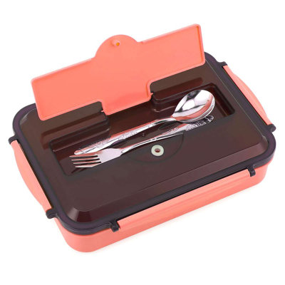 All-in-One Bento Lunch Boxes 1400ML Leak-Proof Food Containers with Flatware Set for School