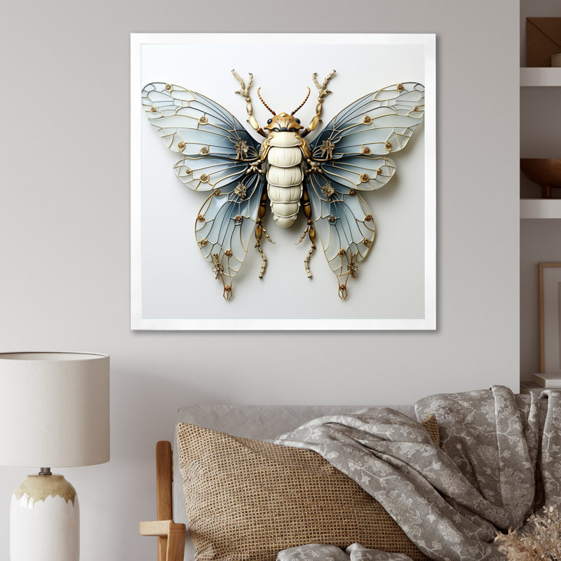 Captivating Moths Insect IV - Insectes et insectes, art mural, Gold Picture Framed, H 30 po x l 30 po x P 1,5 po