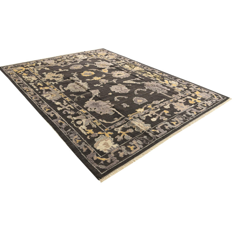 Tapis brun foncé 9 pi x 12 pi