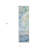 8' Runner Blue Abstract Washable Non Skid Indoor Outdoor Runner Rug