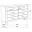 Commode 8 tiroirs Bren Rustic Golden Brown