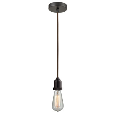 Luminaire suspendu pour une seule ampoule 1 lumières Webber