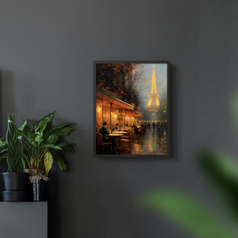 Paysages de la série Cccxxvii - reproduction encadrée de qualité supérieure - prête à être accrochée - aucun clou requis