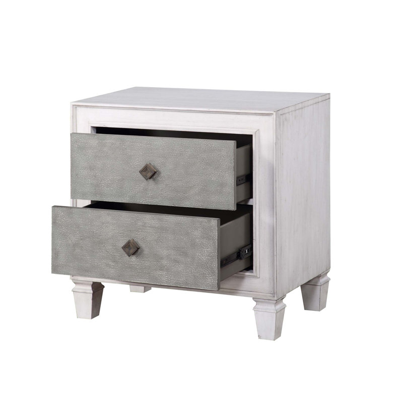 Table de chevet élégante et fonctionnelle avec charme rustique, rangement spacieux et fabrication durable pour les chambres modernes