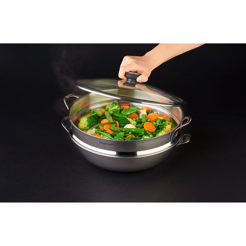 Mastrad Stainless Steel Steamer Basket with 36cm Diameter