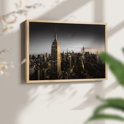 Goodnight NY -Framed Print - Restickable