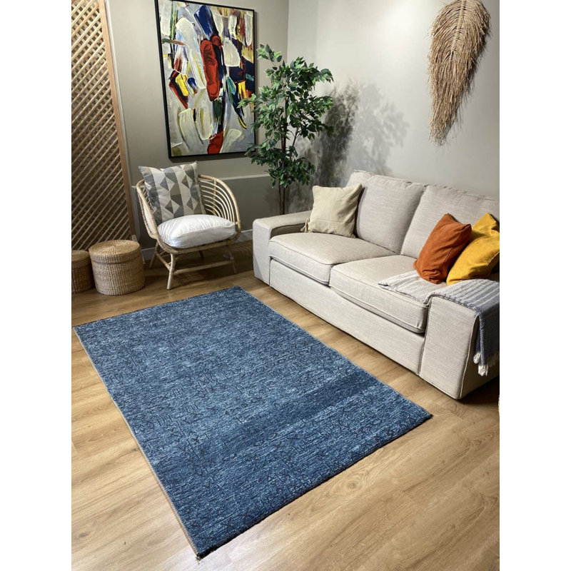 Tapis en coton avec envers antidérapant Laurencia, Tapis de couloir 3 pi 11 po x 14 pi 9 po