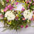 26" Handcrafted Faux Hydrangea Morning Glory Floral Wreath for Front Door