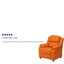 Deluxe Padded Contemporary Kids Recliner with Storage Arms-769426997