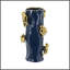 Vase en céramique bleu 8x8x15.5 "