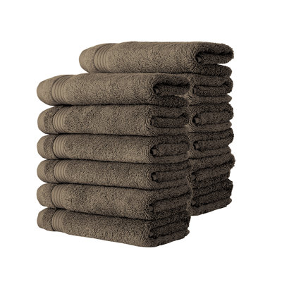 Shannan 12-Piece 12" W Terrycloth Washcloth Set