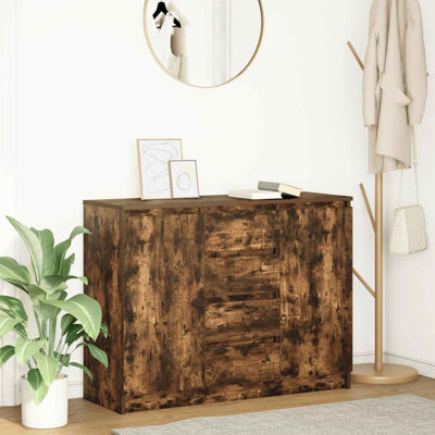 Sideboard With Drawers 100.5X35x76 Cm Engineered Wood