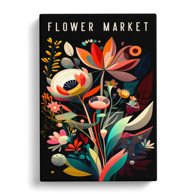 XMKTMKT-179 Contemporary Flower Market Exhibition No.14 - Wrapped Canvas