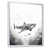 White Floater Framed