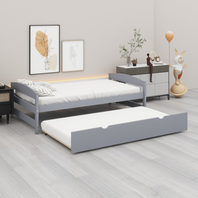 Platform Bed With  Trundle