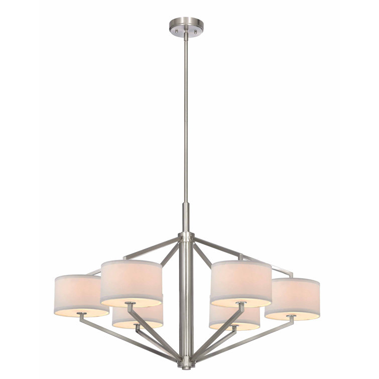 Cervantes 6 - Light Dimmable Geometric Chandelier