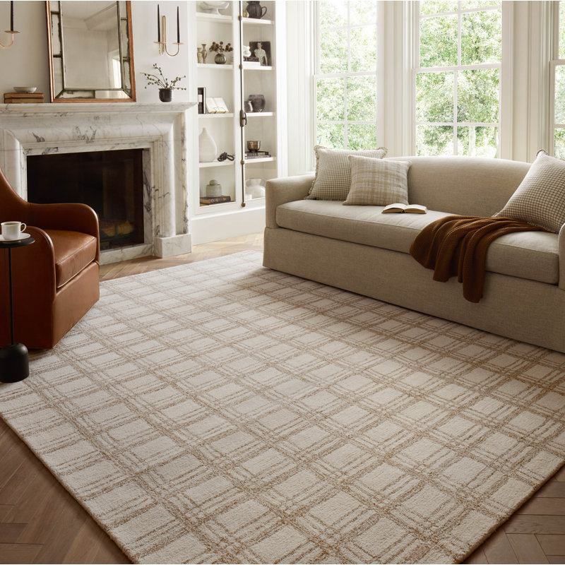 Chris Loves Julia x Loloi Polly Cream / Sand Area Rug, Runner 2'6" x 7'6"