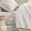 Ensemble de couette de luxe 7 pièces à rayures tissées, format King californien-136112219-136112222