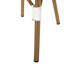 2 chaises bistro French Striped - structure en aluminium, blanc / gris