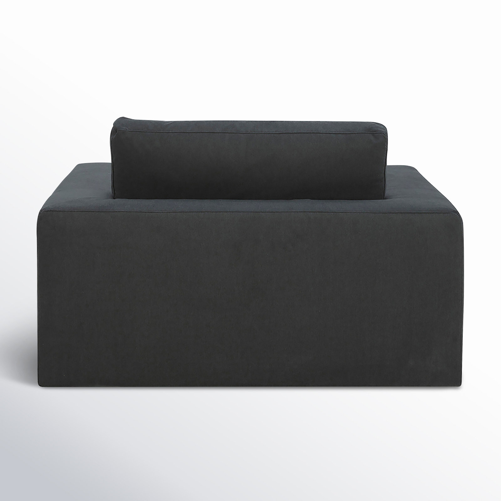 Asher Linen Accent Chair, Peyton Dark Slate Gray Pepper Canvas