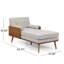 Chaise longue à 2 accoudoirs capitonnés Cape-765143881