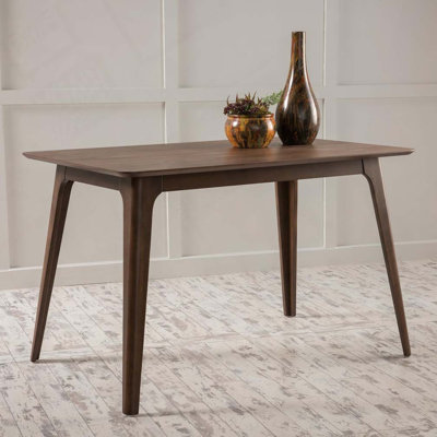 47.2"L Rectangle Dining Table Solid Wood Legs
