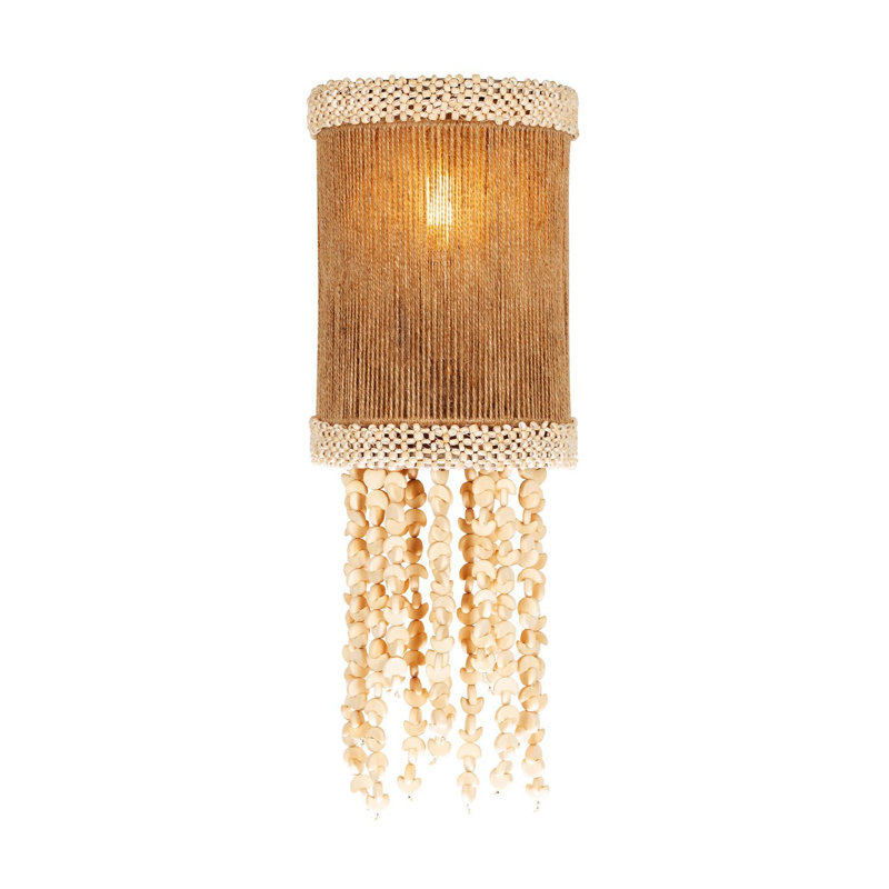 Naturale 14-in Jute Rope Wall Sconce