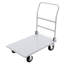 Chariot en tôle d'acier 2200 lb 36 * 24 po avec accoudoirs avant pliables argent