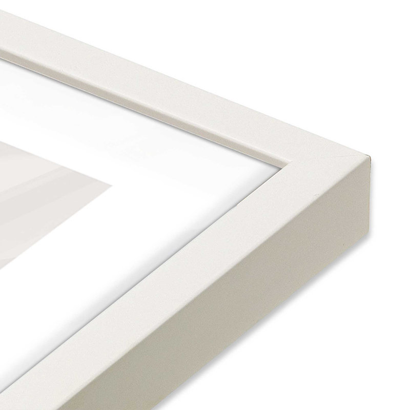 Coastal Splendor, impression roulée, sans cadre, Cadre simple blanc opaque, H 12 po x l 15 po x P 1,25 po