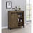 Rustic Oak Sliding Door Bar Cabinet