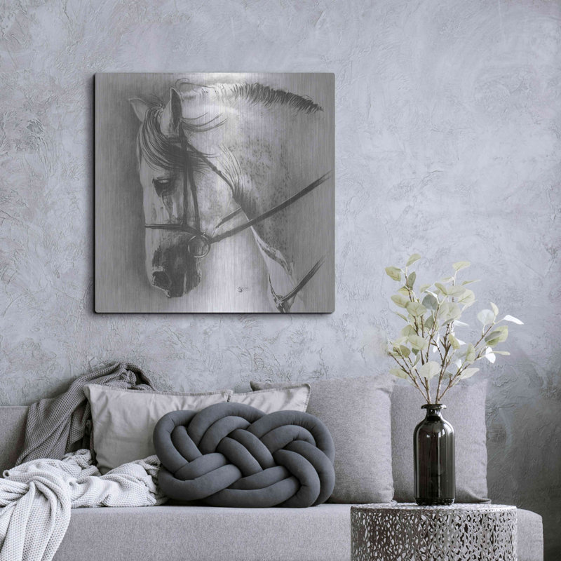 «Ethereal» par Barbara Keith sur métal, H 36 po x l 36 po