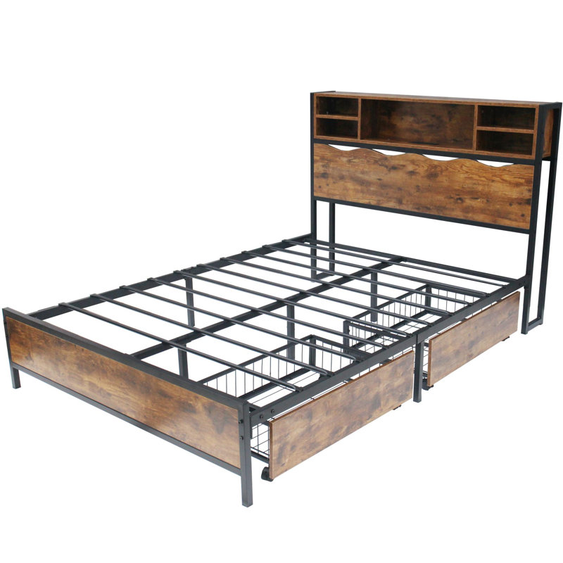Yasira Metal Storage Bed, Full / Double