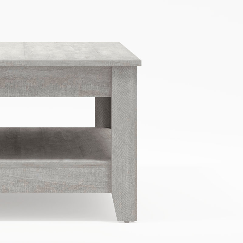 Ensemble de salon Weddel Basilico avec buffet et table basse, Dusty Grey Oak, Chêne gris cendré