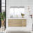 Bellecourt 48'' Single Sink Wall Mounted Bathroom Vanity with Resin Top-380059262