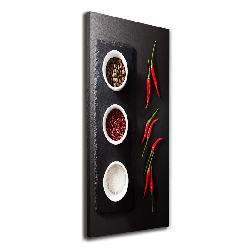 Spices And Peppers - Wrapped Canvas Print
