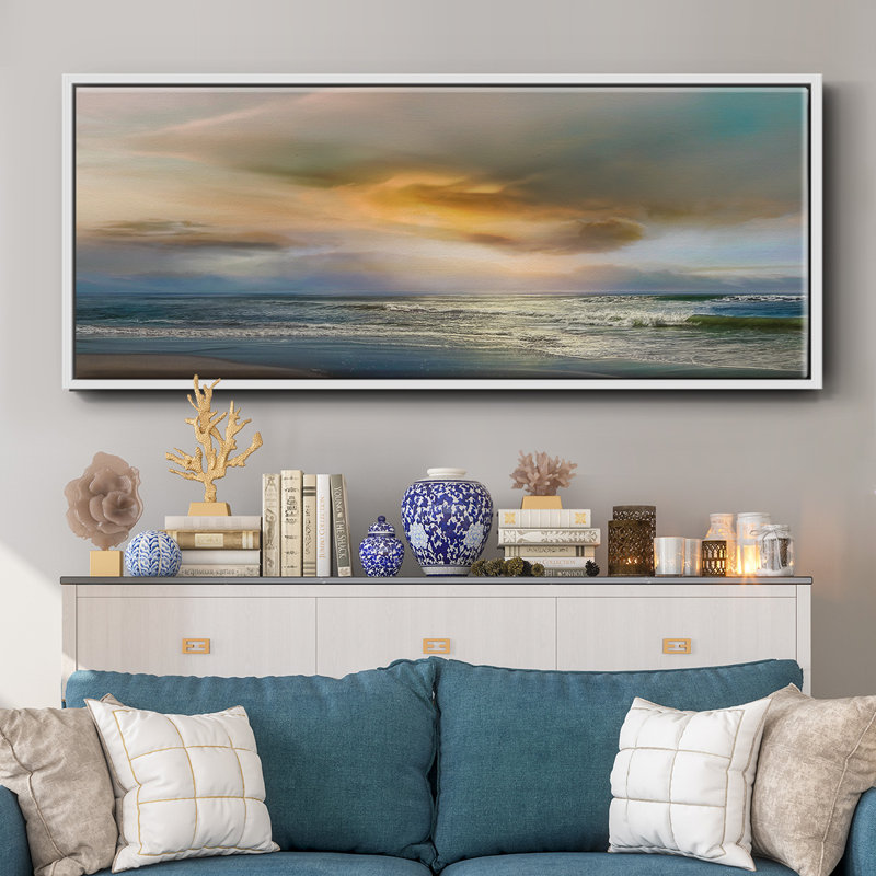 Evening Light- Framed Canvas, 24" H x 60" W