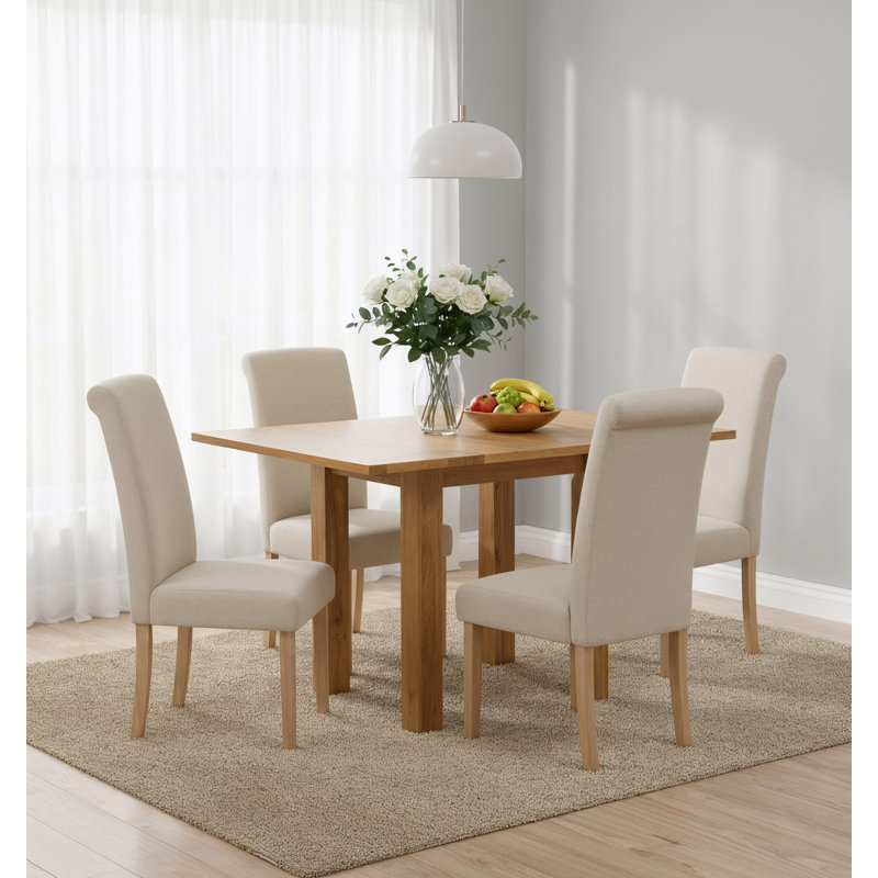 4 - Person Solid Oak Dining Set
