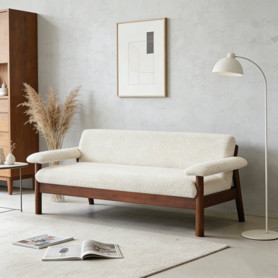 72.8" Loveseat Couch with Armrest Pillows