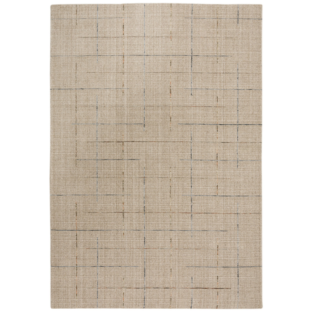 Nuzha Wool Geometric Indoor Rug 17 Stories Rug 