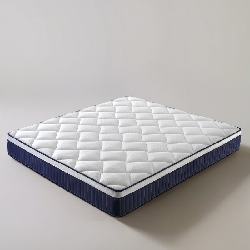 Ressort ensaché moyen rafraîchissant 10 po avec matelas en mousse viscoélastique hybride dans une boîte, Très grand lit