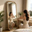 Grand miroir pleine longueur doré antique avec support, pour la chambre à coucher et le salon, durable et élégant-169496223